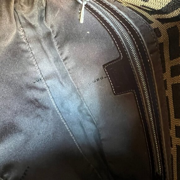 VINTAGE FENDI ZUCCA BAGUETTE CANVAS SHOULDER BAG - Picture 8 of 11